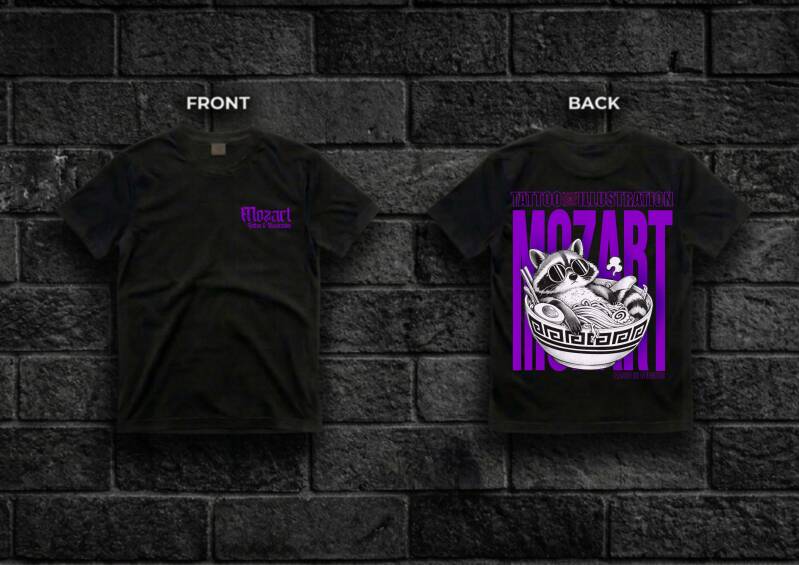 Mozart Tattoo | RACCOON | €30 (excl. verzending)