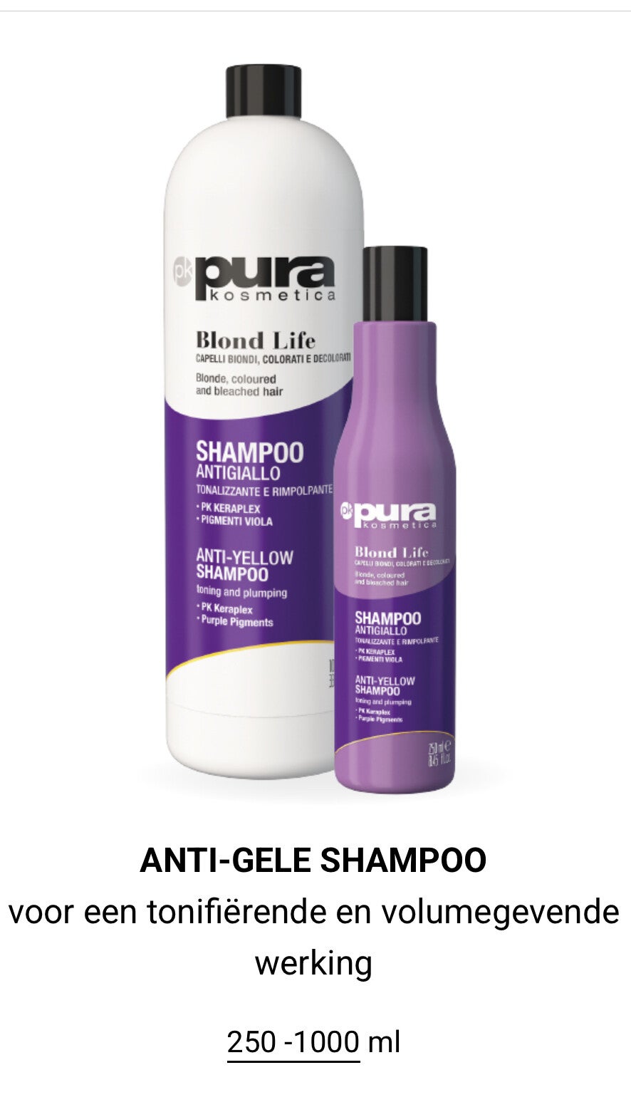 Pura life shampoo now yellow
