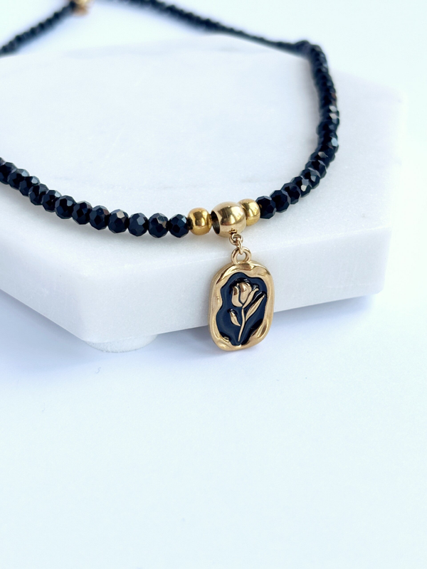 Black Rose Necklace