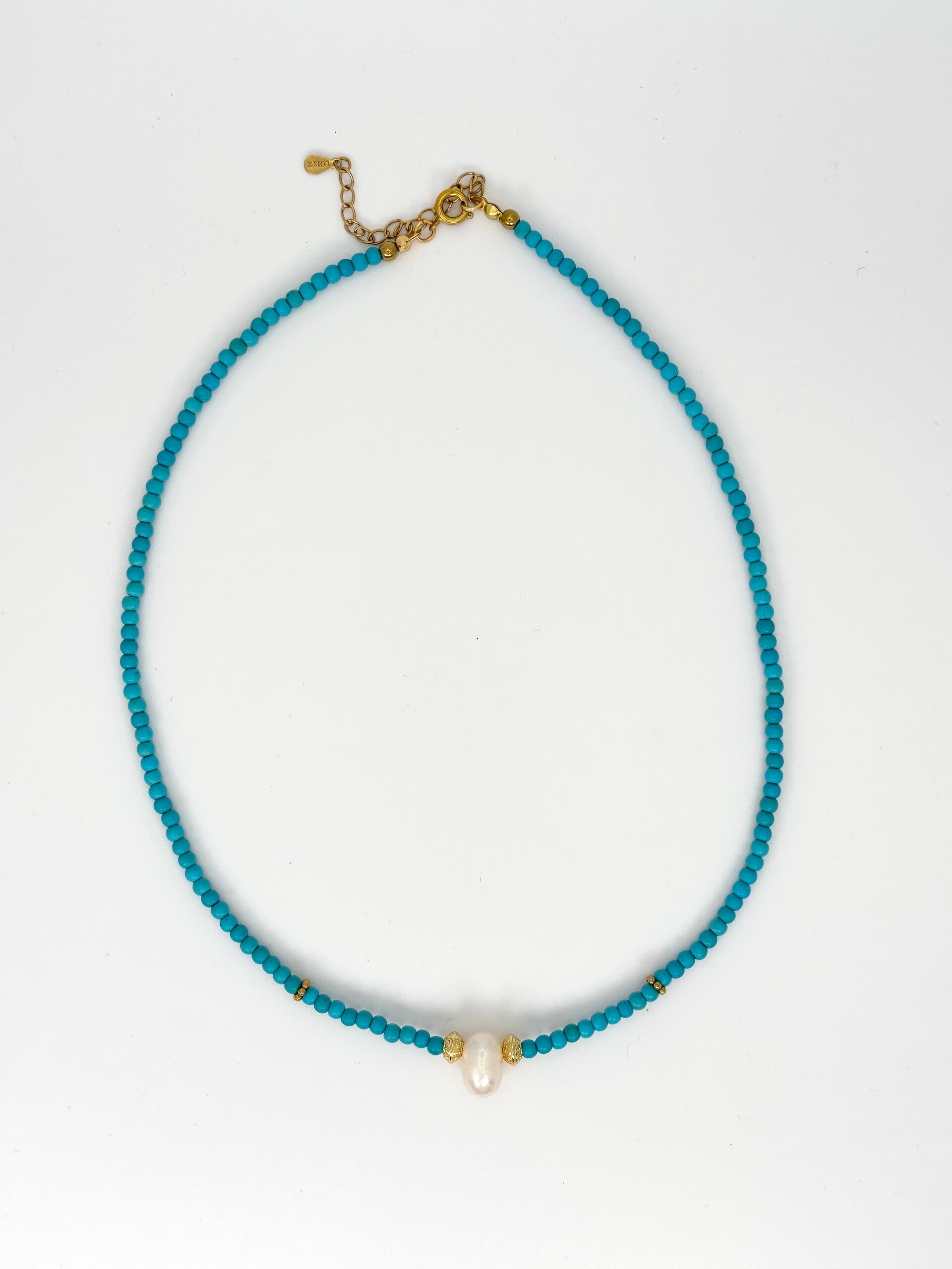 Azure Pearl Necklace