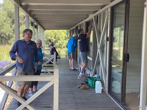 Volunteers at the Kinaba Information Centre