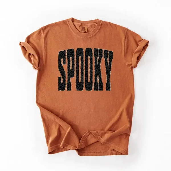 Cheetah Outlined Black Spooky