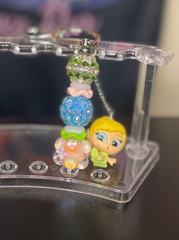 Beaded Keychain W/ Character Charm