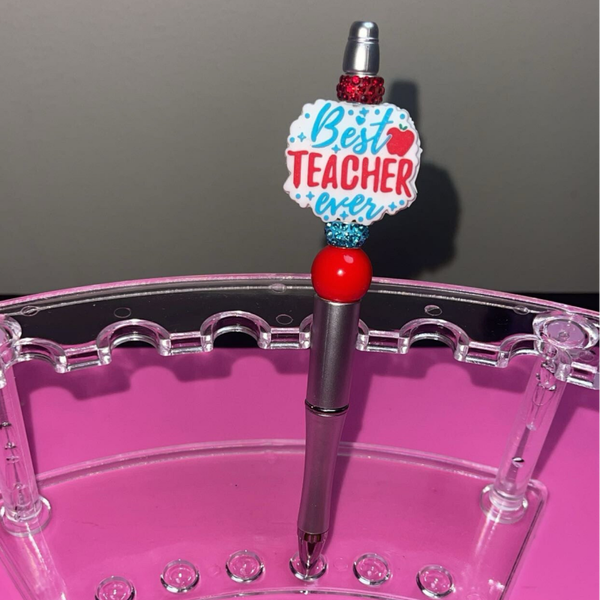 Best Teacher Ever Beaded Pen