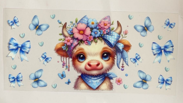 Blue Bow Cow