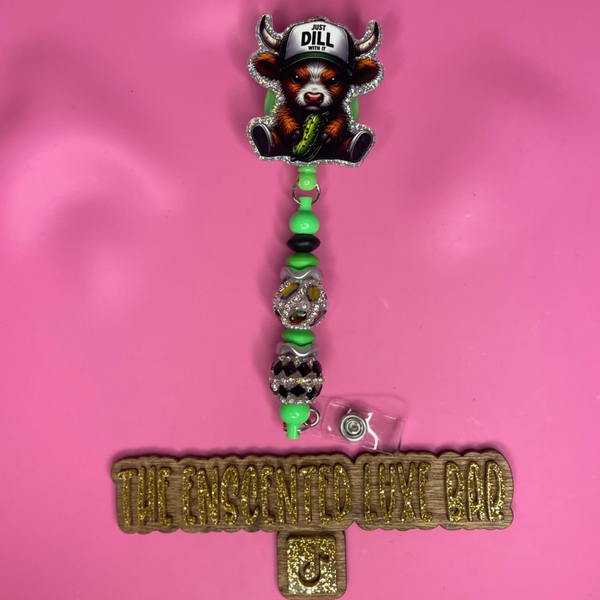 Dill Cow Badge Reel