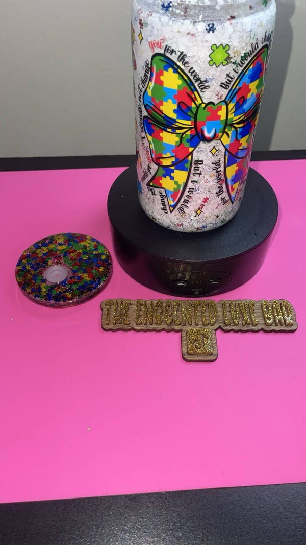 Autism Awareness w/ Glitter lid