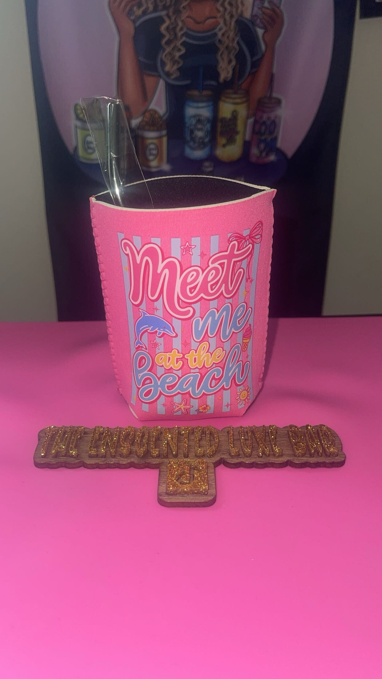 Meet me at the beach Luxe Can Cooler