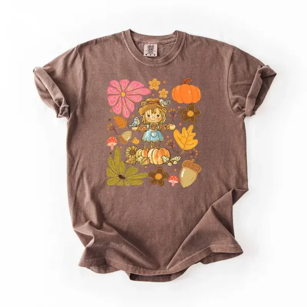 Scarecrow And Birds
