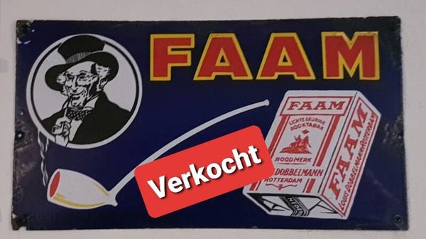 Emaiile bord Faam tabak jaren 30