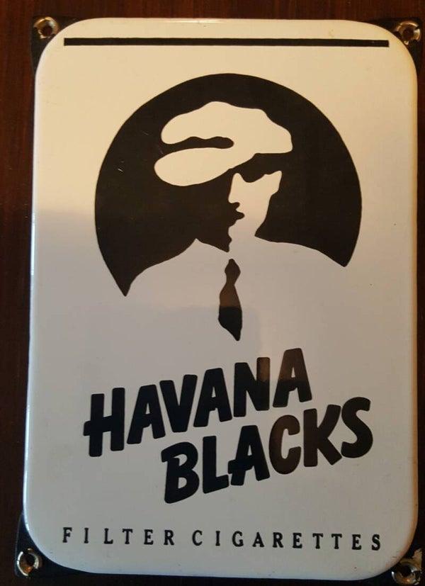 Emaille bord Havanna Black