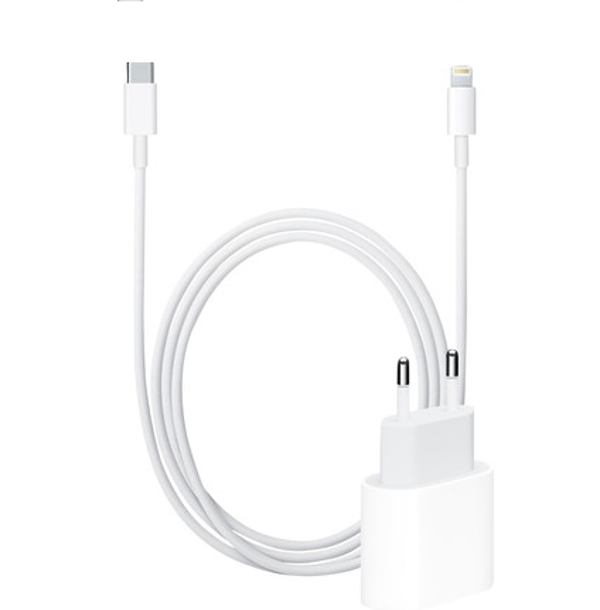 VOLLEDIGE SET ! Iphone USB-C naar lightning cable en USB-C 20W adapter