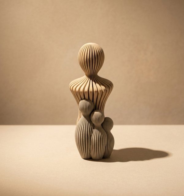 Vader met kinderen
