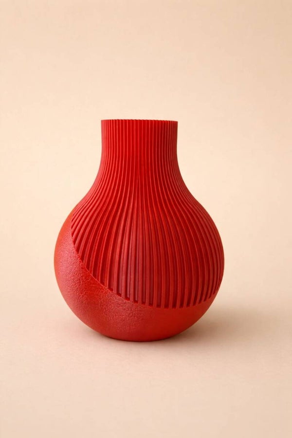 Japanse vaas rood