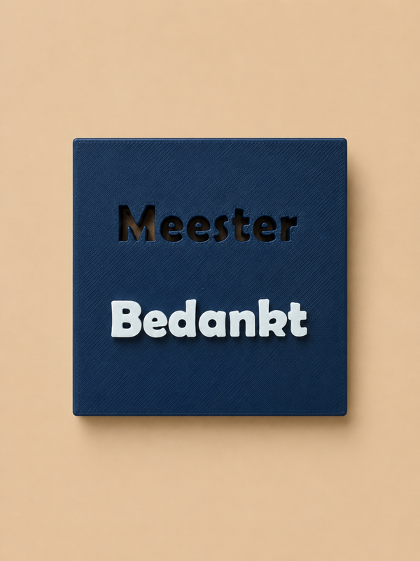 Meester bedankt