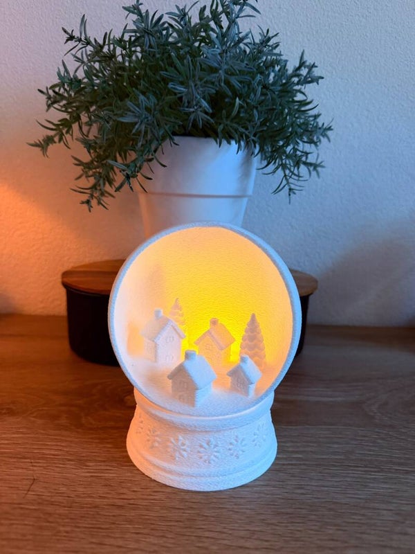 Sneeuwbol met kerstdorp fuzzy