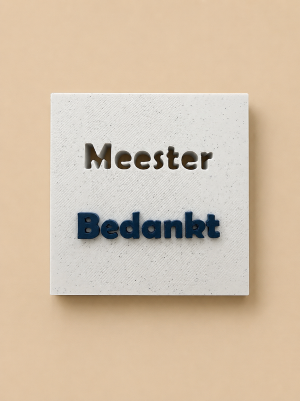 Meester bedankt