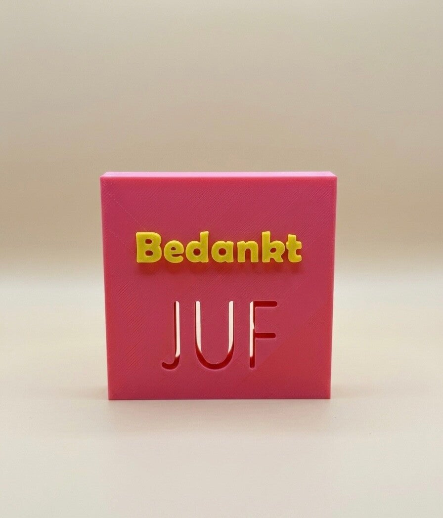 Bedankt Juf