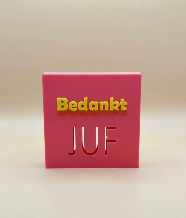 Bedankt Juf