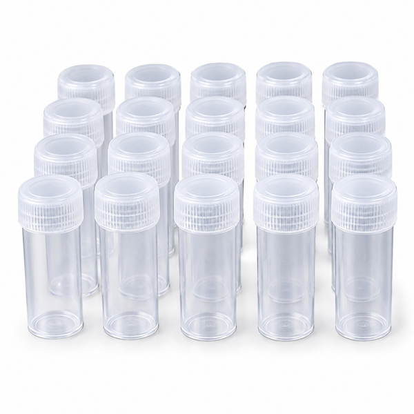 5 ml Kunststof Laboratoriumflesjes met Schroefdop