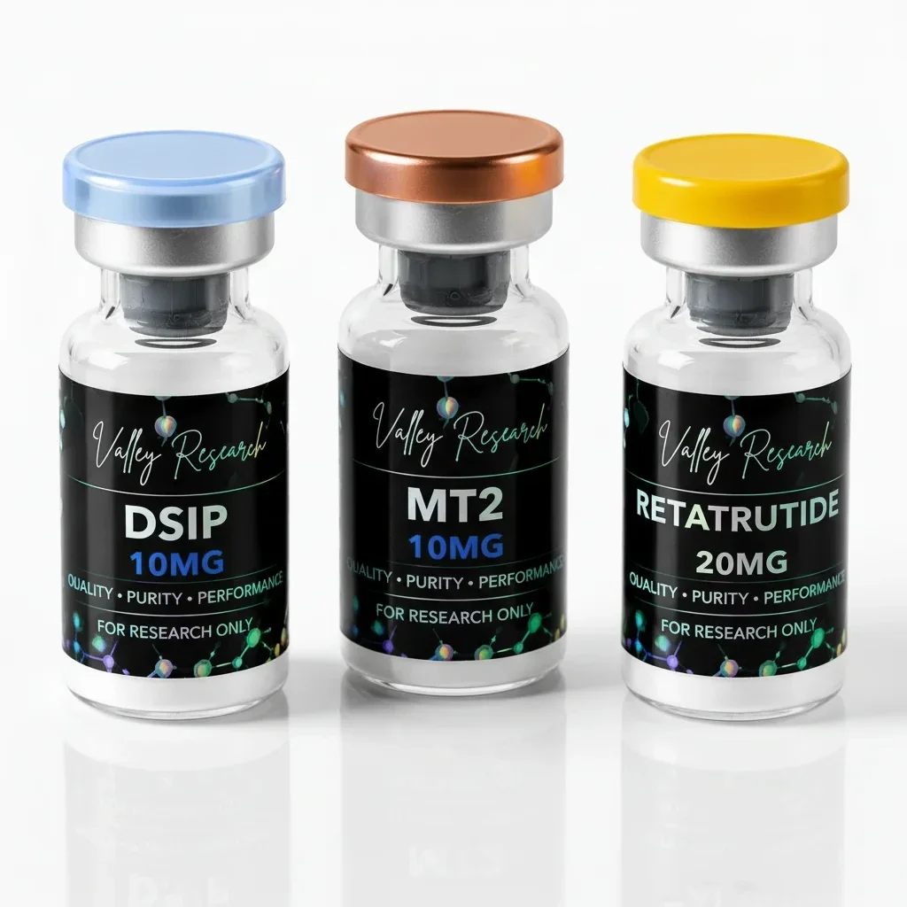 Research peptide vial voor laboratoriumonderzoek