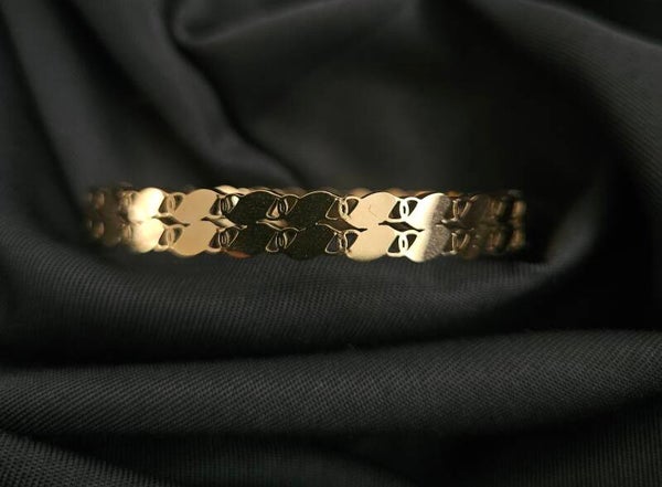 Stalen patroon armband