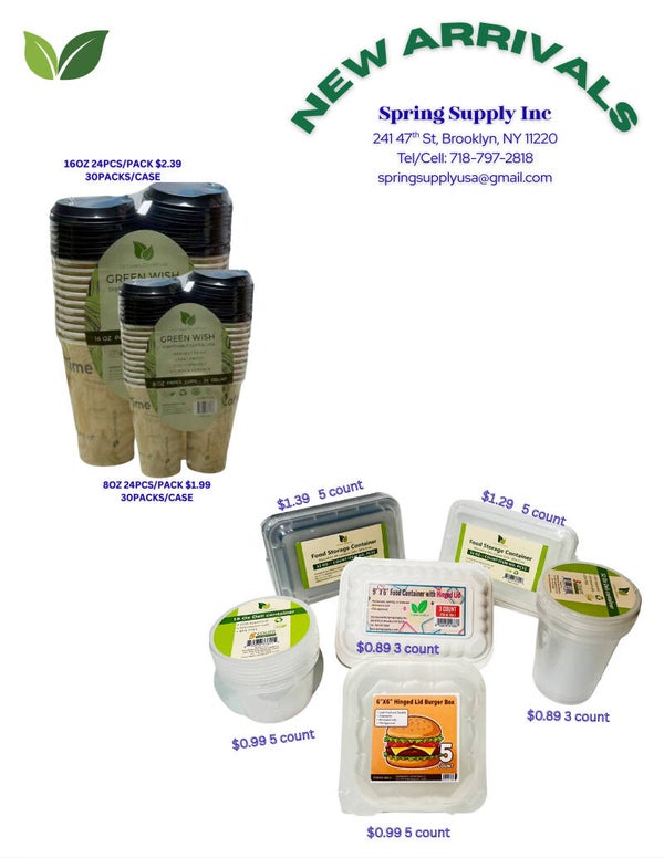 Coffee Cup & Take-Out Containers