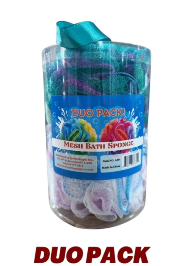 Mesh Bath Sponge Duo Pack