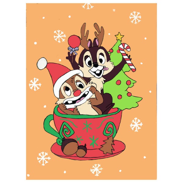 Knabbel & Babbel Kerst Postcard
