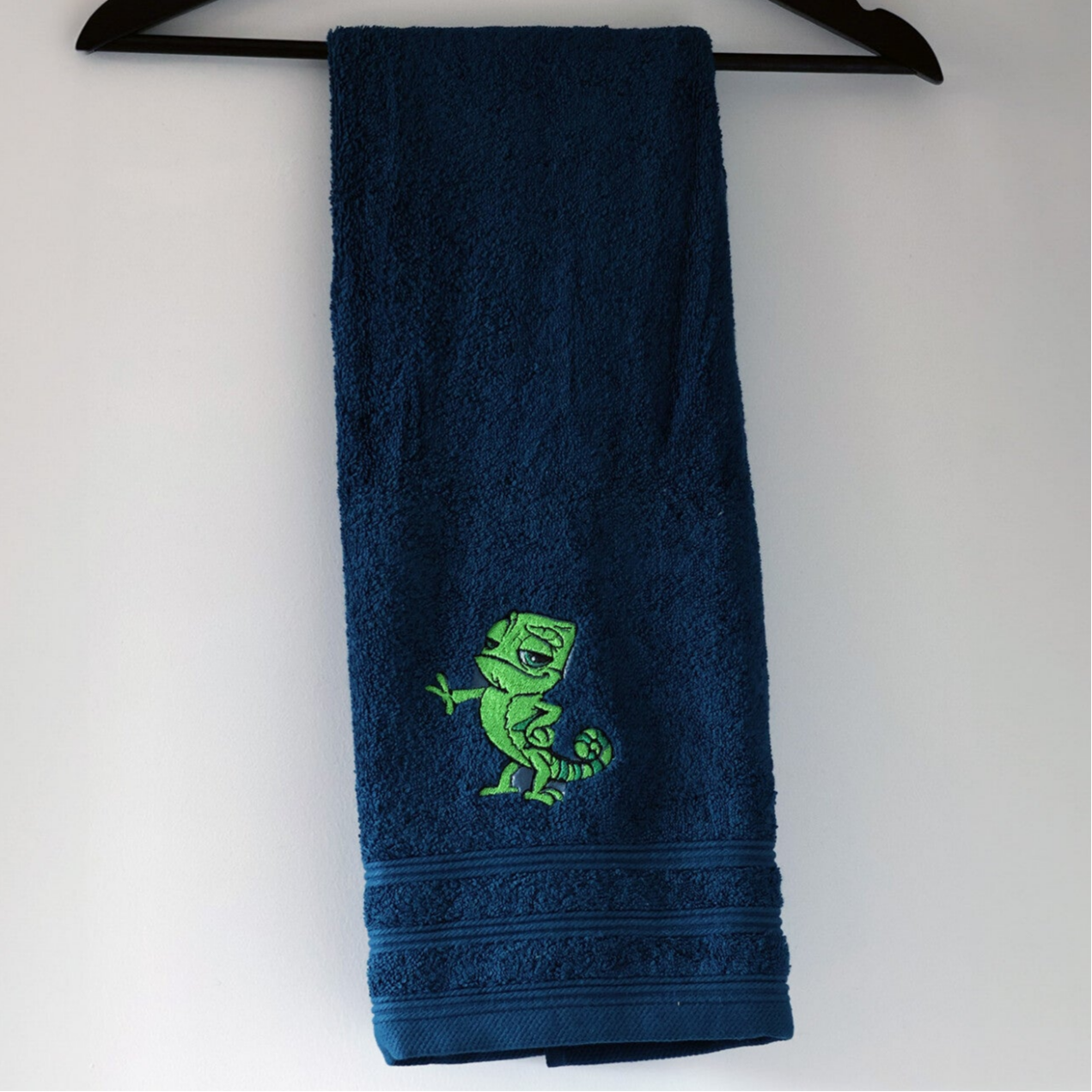 Geborduurde badhanddoek Pascal