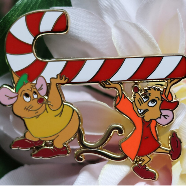 Jaq & Gus Christmas Fantasy pin