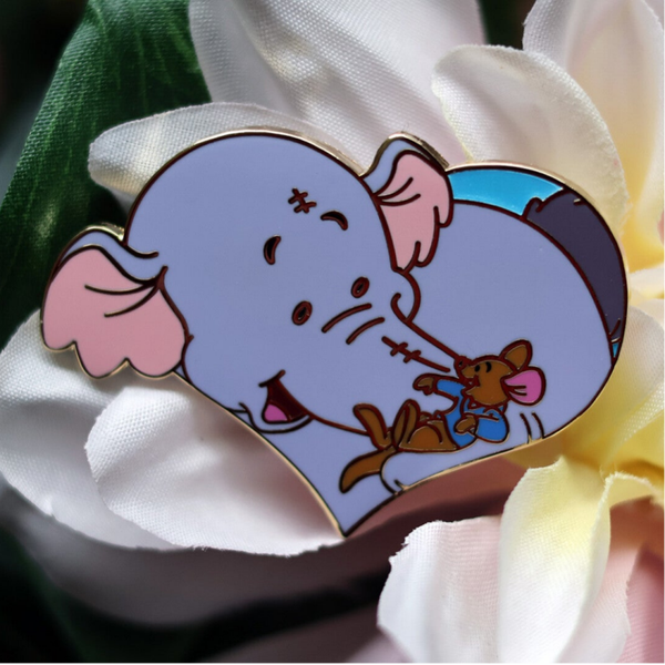 Lumpy en Roo hart Fantasy Pin