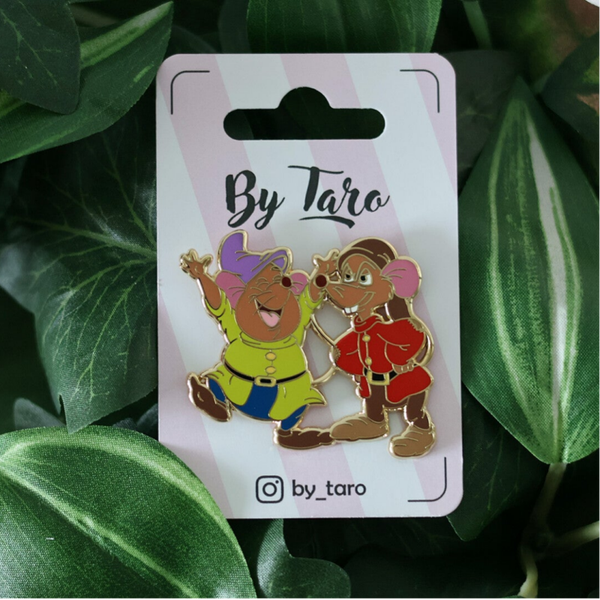 Jaq & Gus als Dopey & Grumpy Fantasy pin | Limited Edition
