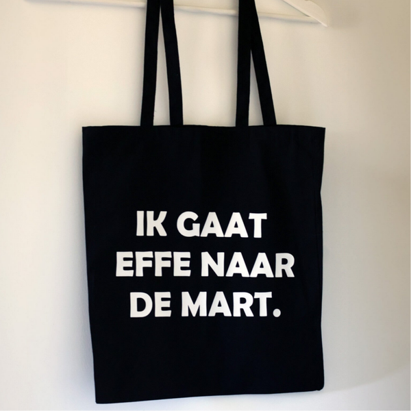 Bedrukt canvas tasje
