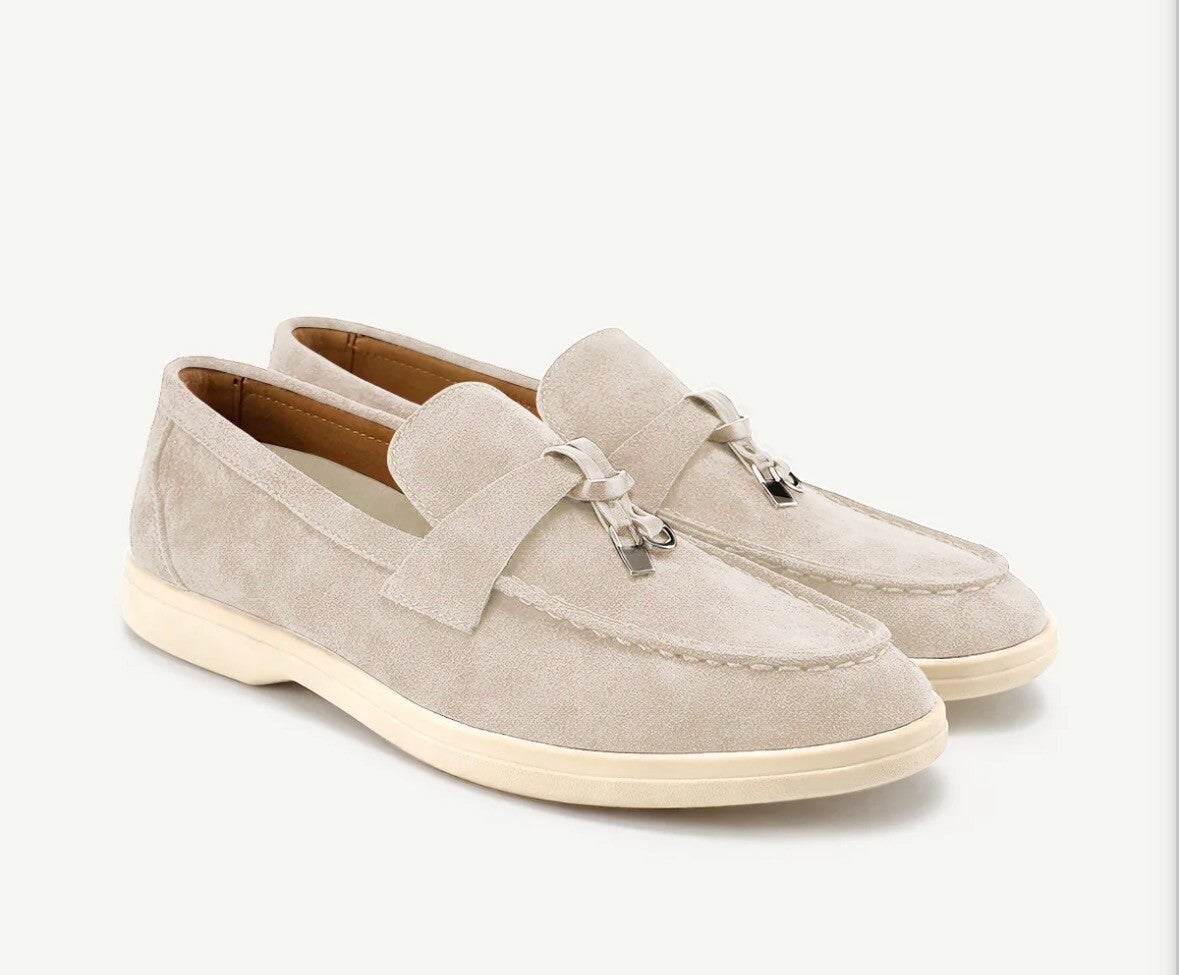 Damen WILDLEDER Loafer BEIGE