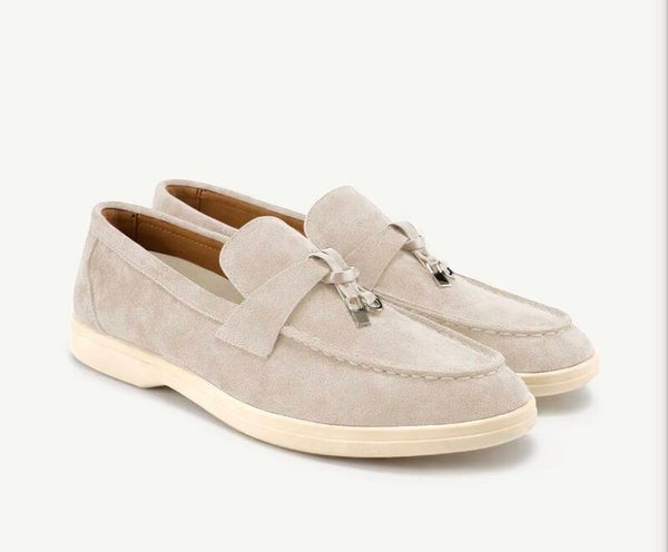 Damen WILDLEDER Loafer BEIGE