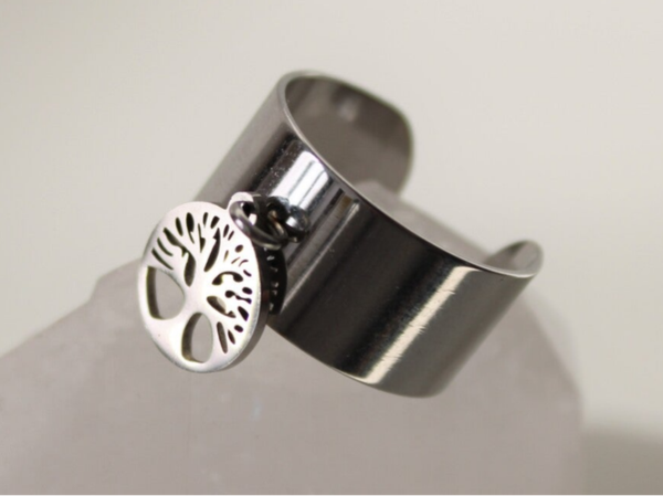 Bague acier inoxydable - Arbre de Vie
