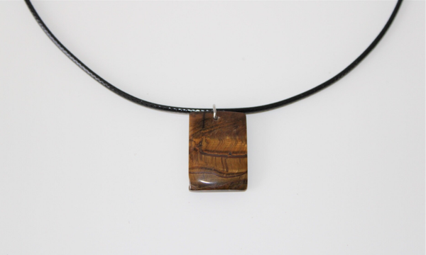 Collier Pendentif Oeil de Tigre