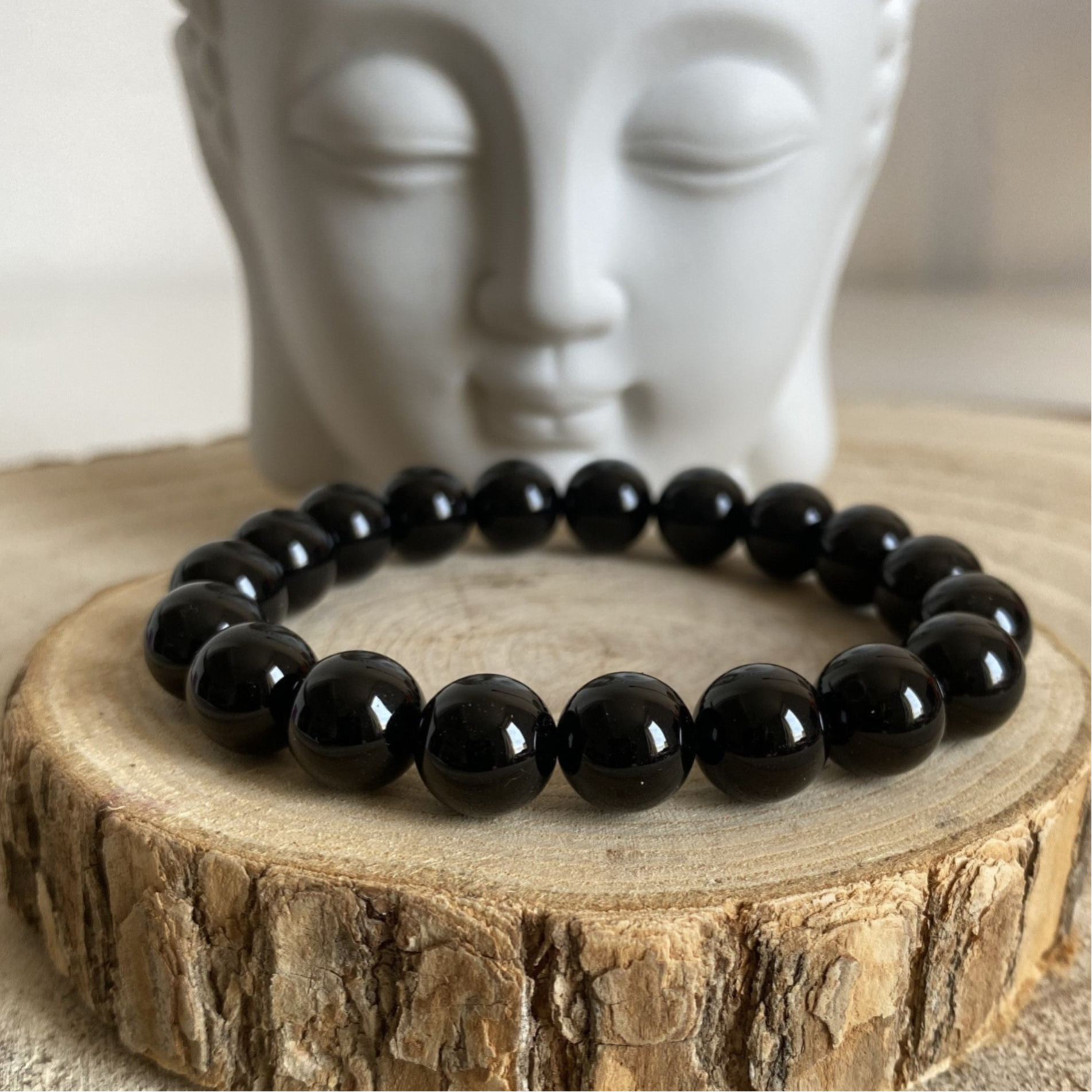 Bracelet Onyx Noir 10mm - Ancrage & Protection