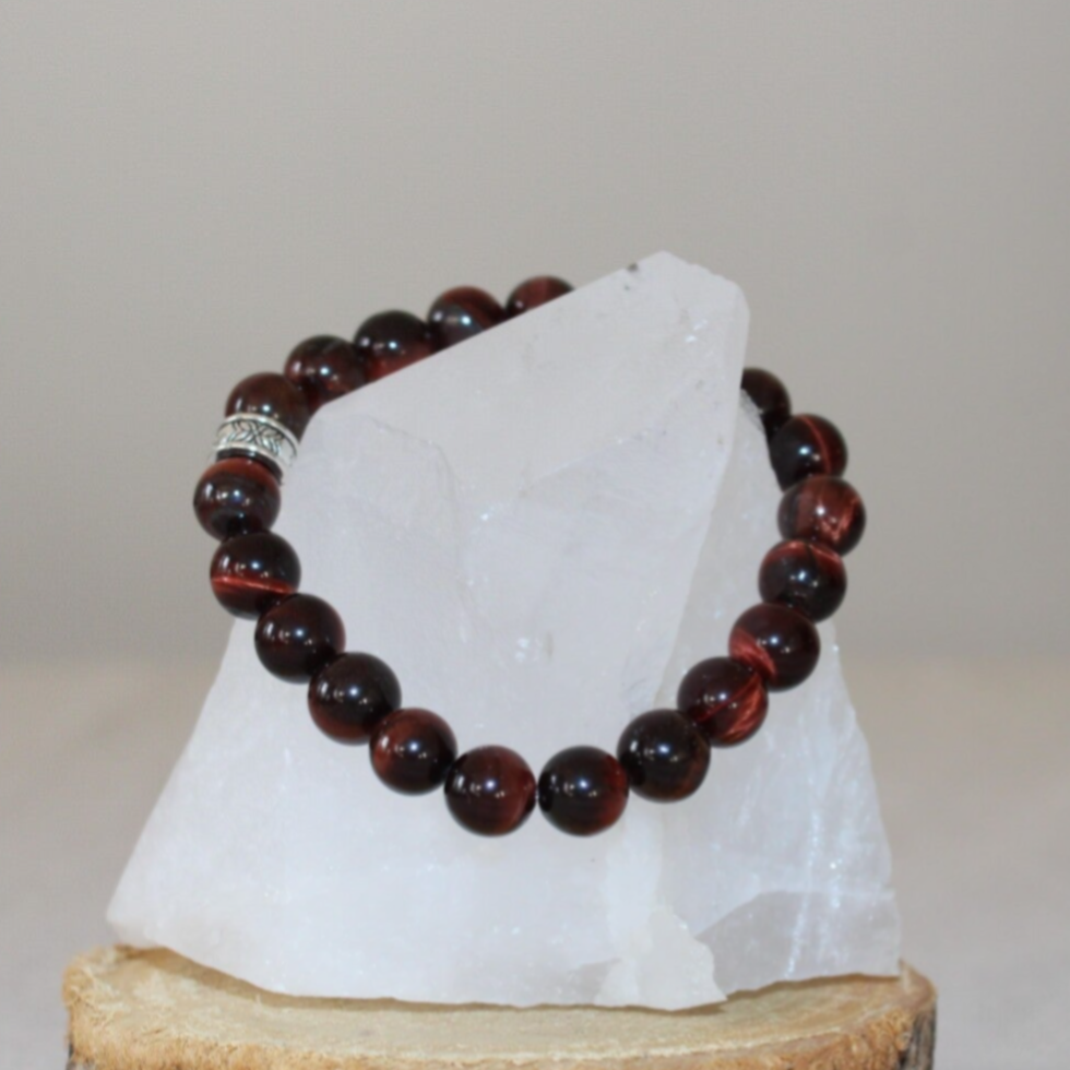 Bracelet "Protection" Oeil de Taureau - Perles 8 mm