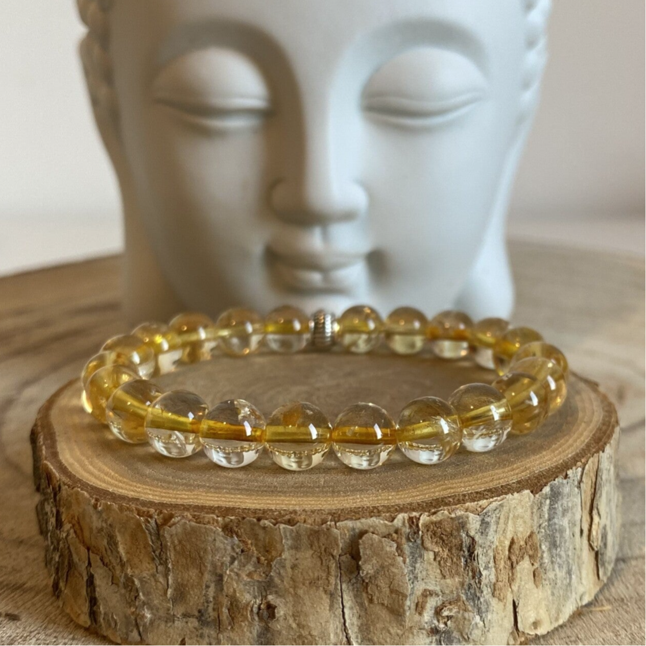 Bracelet en Citrine 8mm - Abondance & vitalité