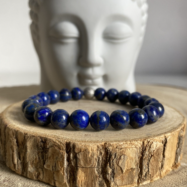 Bracelet Lapis-Lazuli 8mm - Sérénité & Intuition