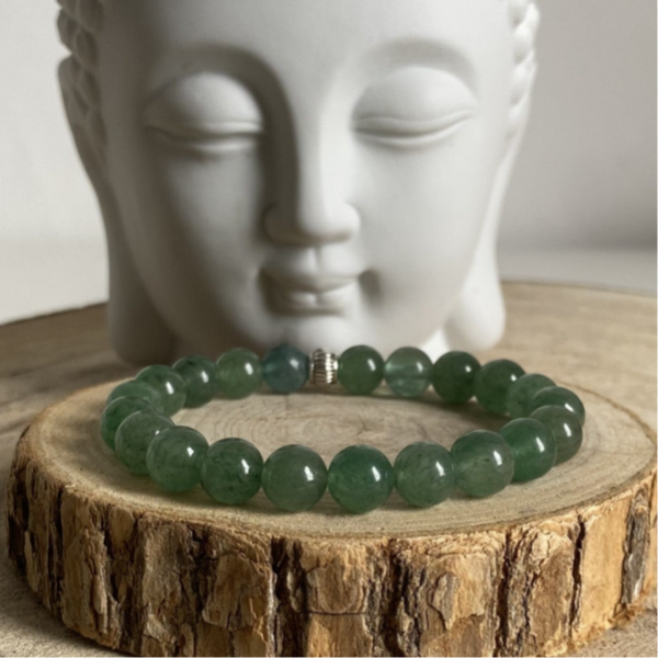 Bracelet Aventurine verte 6mm ou 8 mm - Chance & Sérénité