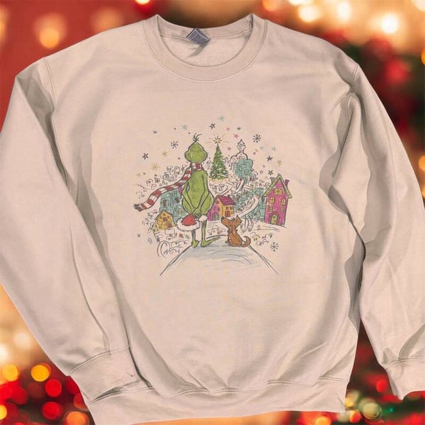 🎄 Grinch Christmas Town Crewneck Sweatshirt 🎄