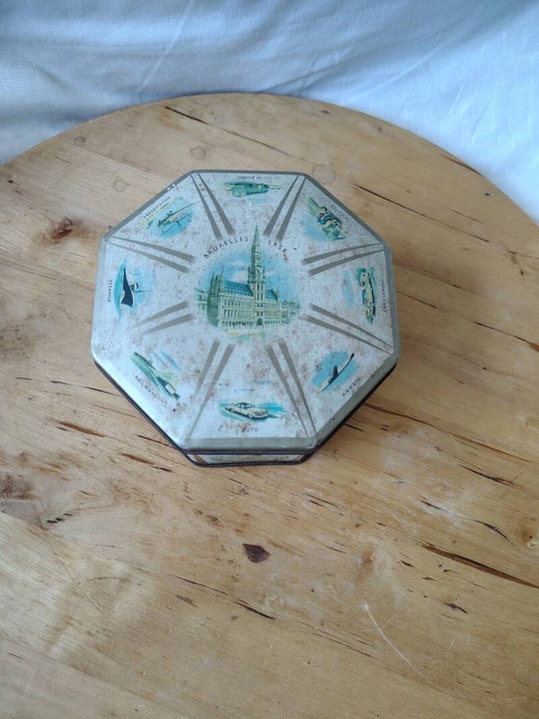 Vintage blik Bruxelles 1958 cotes d'or