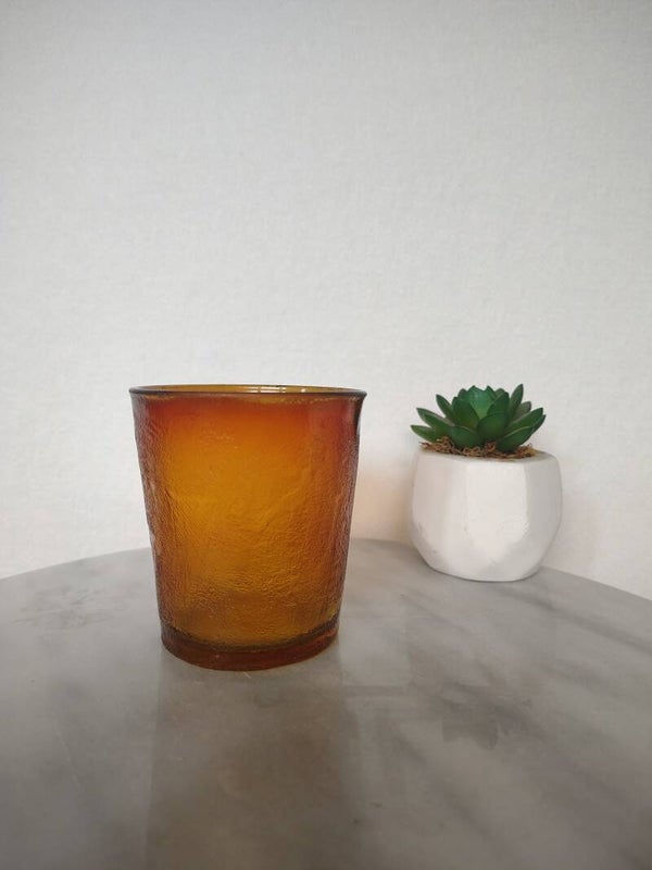 Vintage Arcoroc Sierra glas amberkleurig – Frankrijk