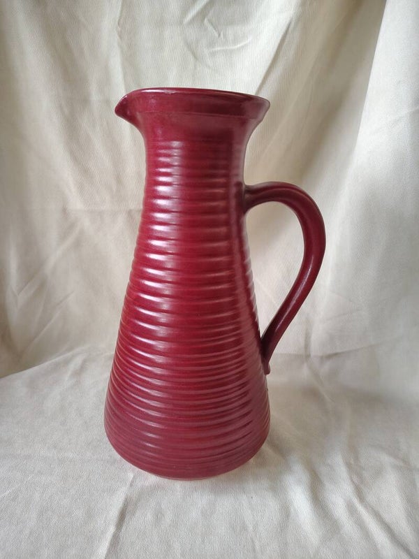 Hindelanger Keramik Handarbeit – grote vintage kan/vaas – 33,5 cm