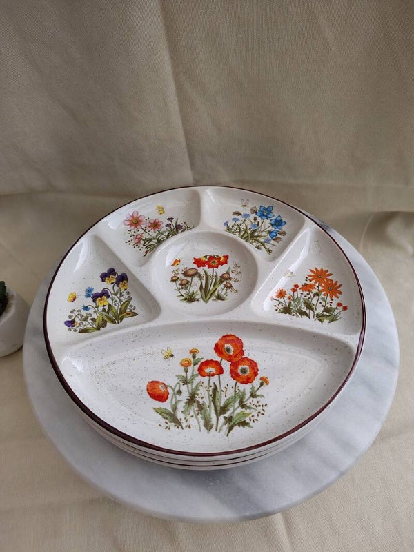 Wild Flowers Gourmet Fonduebord met Bloemenprint