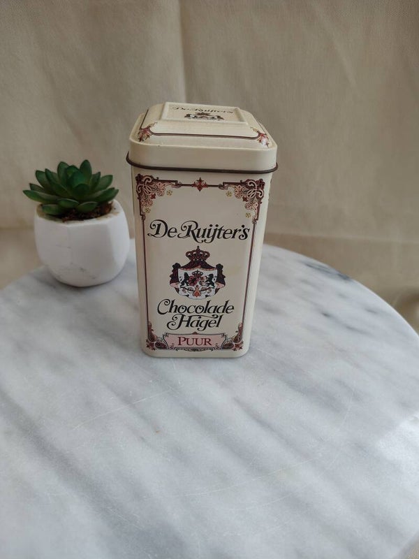Vintage De Ruijter Chocolade Hagel Blik – Puur