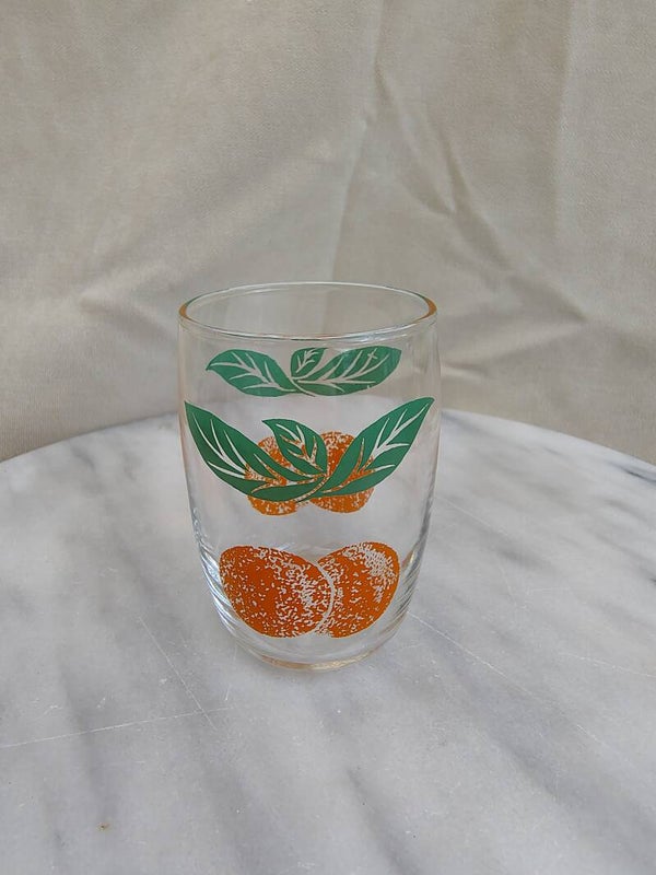 Vintage mandarijn glas jaren 70
